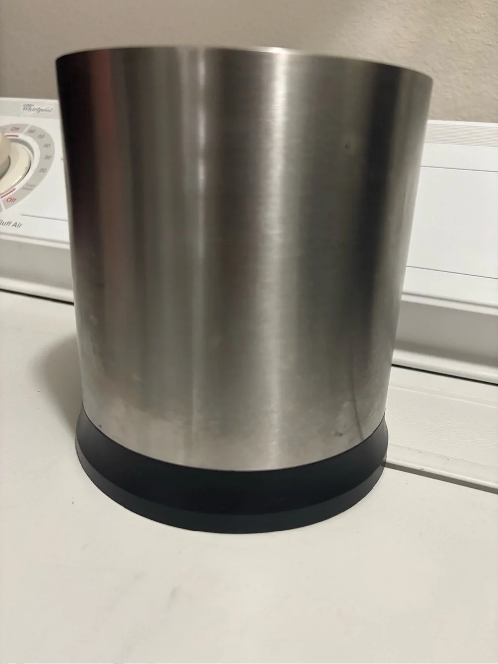 OXO Stainless Steel Rotating Utensil Holder with Black Base